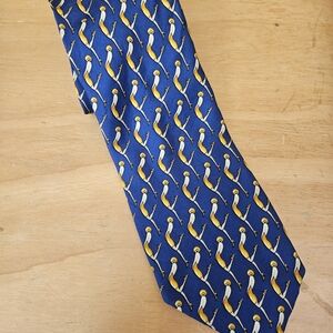 Bally Blue and Yellow Flapper Men's Tie